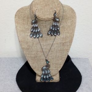 Fabulous Peacock Necklace Set